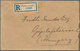 Malaiische Staaten - Selangor: 1914 (13.7.), Registered Cover Franked On Reverse With FMS Tiger 8c. - Selangor