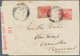 Malaiische Staaten - Selangor: 1917, Letter Franked With 3c (2) FMS Tied By "SEMENYH 1 JU 1917" Date - Selangor
