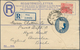 Malaiische Staaten - Selangor: 1931 (14.5.), Federated Malay States Registered Letter 15c. Blue 'Tig - Selangor