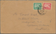 Malaiische Staaten - Selangor: 1938, PUDU: Mosque 6c. Scarlet And 2c. Green Used On Cover With Fine - Selangor