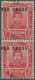 Malaiische Staaten - Trengganu: 1917, RED CROSS: Sultan Zain Ul Ab Din 3c. Carmine-red Vertical Pair - Trengganu
