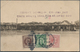 Philippinen: 1906 (ca.), 2 C. Green With Invalid Spanish Issues Pelon 2 C. And Cadete 3 C. Tied Dupl - Philippines