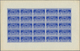 Philippinen: 1943, 2c. Blue "Free Philippines Guerrilla Postal Service", Complete Sheet Of 25 Stamps - Philippines