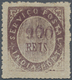 Portugiesisch-Indien: 1873, Type IA, 900 R. Dark Violet, Double Impression Of Value, Unused No Gum, - Inde Portugaise