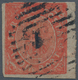Portugiesisch-Indien: 1881, Local Surcharge 1 1/2 R./20 R. Vermilion Type IIIB, A Pair, Pos. 1 Inver - Inde Portugaise