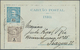 Portugiesisch-Indien: 1912/13, Two Letter Cards Registered To Prague/Bohemia:  2 1/2 T. Uprated 9 Rs - Inde Portugaise