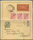 Portugiesisch-Indien: 1912/13, Two Letter Cards With Paid Reply Registered To Prague/Bohemia: 6 Rs. - Portugiesisch-Indien