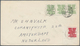 Riukiu - Inseln / Ryu Kyu: 1958, 1 C Yen Symbol In Strip Of 3 Together With 3 C. Margin Piece Lower - Ryukyu Islands