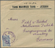Saudi-Arabien - Nedschd: 1927, 1 1/2 G. Greyish Blue Tied Violet "DJEDDA 19 2 27" To Cover To Nuremb - Arabie Saoudite