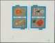 Schardscha / Sharjah: 1972, Zodiac Signs/Flowers/Space, Three Different Imperforate Proofs On Ungumm - Schardscha