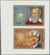 Schardscha / Sharjah: 1972, Scientists Galilei 1r. And Edison 3r. Printed Together In Sheet Form In - Sharjah