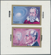 Delcampe - Schardscha / Sharjah: 1972, Scientists Galilei 1r. And Edison 3r. Printed Together In Sheet Form In - Schardscha