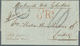 Singapur: 1852, Stampless Envelope Written From Singapore Dated "Oct 6th 1852" With Framed Forwarder - Singapour (...-1959)
