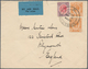Singapur: 1934, 3 MAR, Airmail Letter SINGAPORE - ENGLAND Franked With 43 C Rate, Which Lasted Only - Singapour (...-1959)