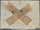 Singapur: 1936, Crash Mail Envelope With Bxed "DAMAGED BY SEA WATER". Mail Left Malaya In Mid-August - Singapur (...-1959)