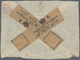 Singapur: 1936, Crash Mail Envelope With Bxed "DAMAGED BY SEA WATER". Mail Left Malaya In Mid-August - Singapour (...-1959)