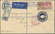 Singapur: 1939, PAYA LEBAR: Straits Settlements Registered Letter KGVI 15c. Blue Embossed Head Uprat - Singapur (...-1959)