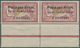 Syrien: 1923, Airmails "Syrie-Grand Liban", Wide Spacing 3¾mm, 5pi. On 1fr. Red/green, Horiz. Pair, - Syrie