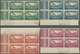 Delcampe - Syrien: 1934, 10th Anniversary Of Republic, 0.10pi. To 100pi., Complete Set Of 29 Values As Marginal - Syrie