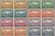 Syrien: 1934, 10th Anniversary Of Republic, Airmails 0.50pi. To 100pi., Complete Set Of Ten Values, - Syrie