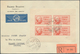 Syrien: 1945, President Shukri Al-Quwatli, 10pi. Red, Imperforate Mini Sheet With Four Stamps (sligh - Syrien