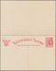 Thailand - Ganzsachen: 1913 Postal Stationery Cards 5s. Brown, 6s. Deep Rose And Double Card 6+6s. D - Thaïlande