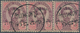 Thailand - Stempel: "KAMPHAENG PHET" Native Cds On 1894-99 4a. On 12a. Horizontal Strip Of Three, Tw - Thaïlande