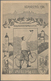 Thematik: Fahrrad / Bicycle: 1906, BAYERN-PRIVATGANZSACHE, Nürnberg, 23. Deutsches Radfahrer-Bundesf - Cyclisme