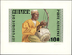Thematik: Musik / Music: 1962, Guinea. Lot Containing 1 Artist's Drawing And 4 Perforated, Stamp-siz - Musique