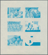 Delcampe - Thematik: Pfadfinder / Boy Scouts: 1969, SCOUTS IN GUINEA - 8 Items; Progressive Plate Proofs For Th - Autres & Non Classés