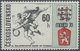 Thematik: Sport-Fußball / Sport-soccer, Football: 1958/1970, Lot Containing 1 CSR Stamp "60h Soccer - Sonstige & Ohne Zuordnung