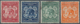 Thematik: Tiere-Elefanten / Animals Elephants: 1896, Bechuanaland, 4 Used Revenue Stamps Issued By T - Elefanten