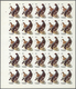 Thematik: Tiere-Vögel / Animals-birds: 1972. Sharjah. Progressive Proof (6 Phases) In Complete Sheet - Autres & Non Classés