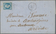 Algerien: 1862, France 20 C Blue Napoleon, Tied By Numeral Cancel "5051" (gros Chiffres), Single Fra - Lettres & Documents