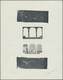 Algerien: 1926, Definitives "Views", Design "Mustapha Superieur", Compound Stage Proof Sheet In Blac - Briefe U. Dokumente