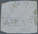 Argentinien: 1858 10c. Green, BISECTED Diagonally, Used On Small Piece And Tied By Half-circle "CORD - Sonstige & Ohne Zuordnung