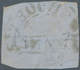 Argentinien: 1858 10c. Green, BISECTED Diagonally, Used On Small Piece And Tied By Half-circle "CORD - Other & Unclassified