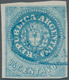 Argentinien: 1862 15c. Blue, With Accent, Used And Cancelled By Biconcave "CORREOS DEL ROSARIO" H/s - Other & Unclassified