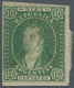 Argentinien: 1864 'Rivadavia' 10c. Green, WATERMARK REVERSED, Imperforated, Clear Impression, Used A - Autres & Non Classés