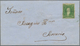 Argentinien: 1866, Rivadivia 10 C. Yellowish Green, Blurred Impression, Tied Oval 'rococo' "CORREOS - Autres & Non Classés