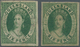 Queensland: 1860, QV 6d. Green With Large Star Wmk. Two Imperforate Stamps With Good Margins Around - Briefe U. Dokumente