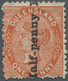 Queensland: 1880, QV 1d. Reddish Brown With Vertical Surcharge ‚Half-penny‘, Mint Heavy Hinged And S - Lettres & Documents