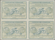 Queensland: Design 1906 International Reply Coupon As Block Of Four 3 D Queensland. This Block Of In - Lettres & Documents