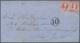 Bahamas: 1875: Two Singles Of  QV 4d. Rose On Part (front) Of A Double Weight Cover To New York, Tie - 1859-1963 Kronenkolonie