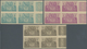 Belgisch-Kongo: 1935, 50th Anniversary Of Congo State, 0.50fr. To 5fr., Complete Set In IMPERFORATE - Collections