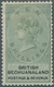 Betschuanaland: 1888, QV 10s. Green/black With Wmk. Script ‚VR‘, Mint Hinged With Minor Creases, Sca - 1885-1964 Protectorat Du Bechuanaland