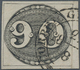 Brasilien: 1843, 90r. Black, Fresh Colour, Full Margins All Around, Neatly Oblit. By Double Circle " - Ungebraucht