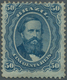 Brasilien: 1866, Dom Pedro 50c. Blue "Papel Azulado - Chapa Quebrada", Fresh Colour, Well Perforated - Ungebraucht