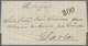 Brasilien: 1867, 100r. Green, Marginal Copy With Inscription On Reverse Of Lettersheet From Porto Al - Ungebraucht