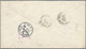 Brasilien - Ganzsachen: 1867, Stationery Envelope 200 R Black With Watermark, Uprated 4x 100 R Red, - Entiers Postaux